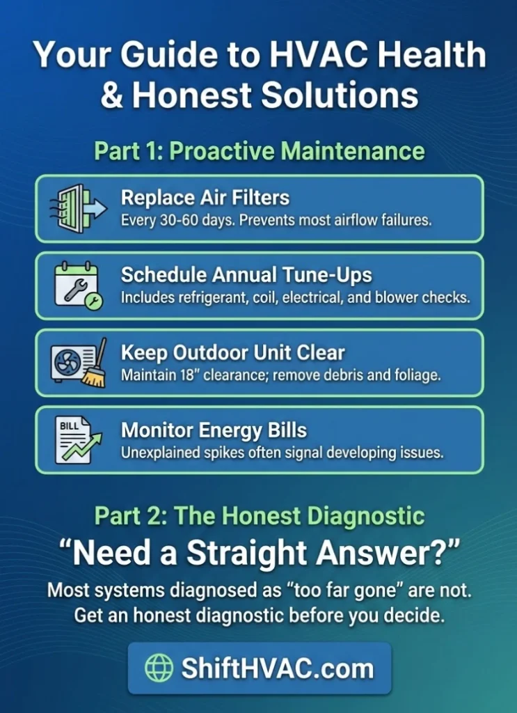 Is Heat Pump Repair Worth It? Costs, Problems & When to Replace 2 Infographic of "Is Heat Pump Repair Worth It? Costs, Problems & When to Replace"